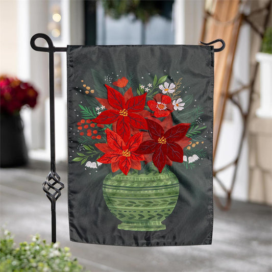 Poinsettia Bouquet- Flag