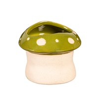 Ceramic Spotted Mushroom Planter