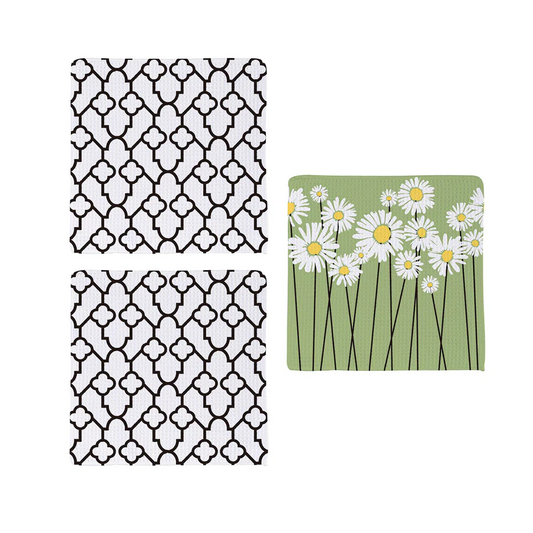 Quick Dry Dish Cloth- Daisy