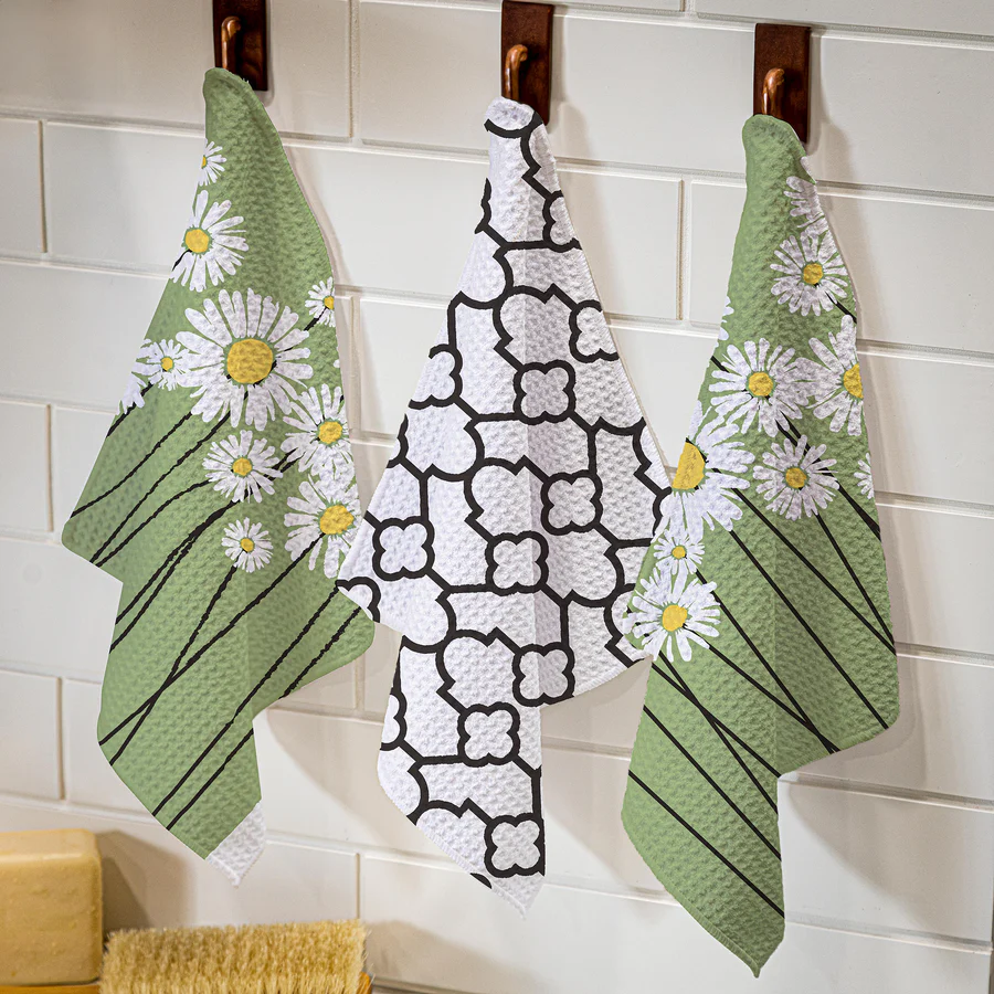 Quick Dry Dish Cloth- Daisy