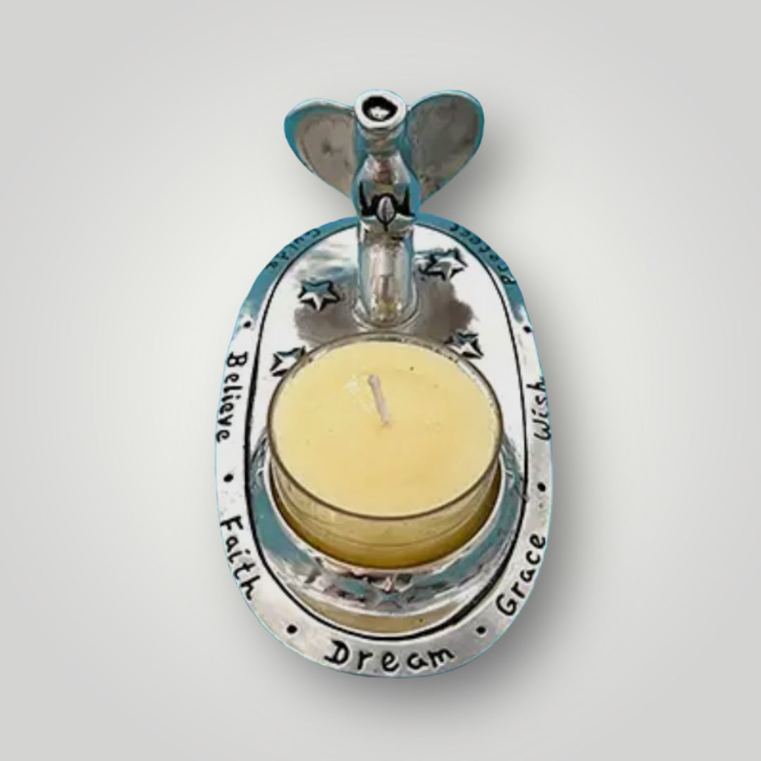 Angel Tealight - Pewter - TL7