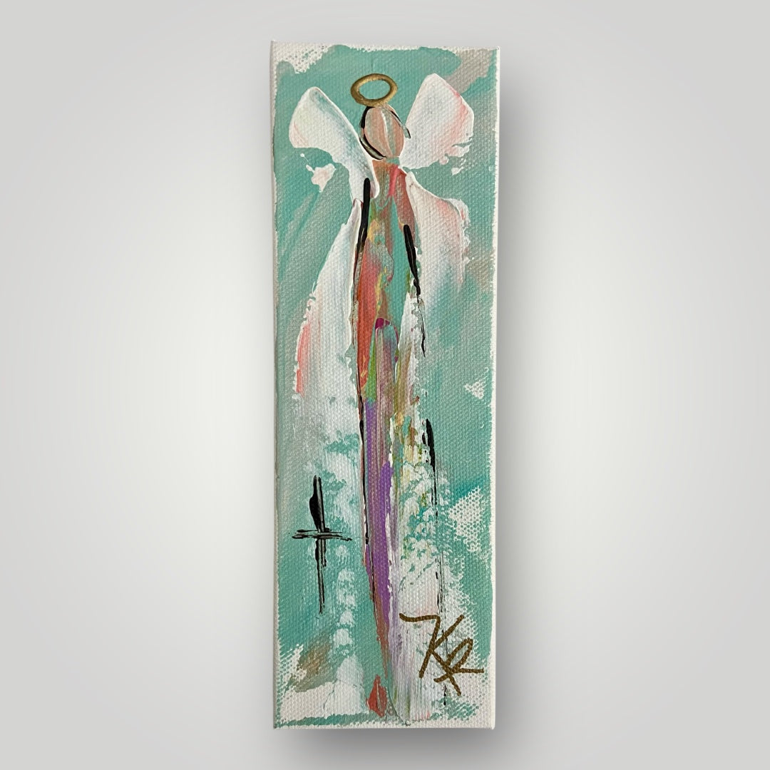 Angel in Teal - Gospel Art Canvas