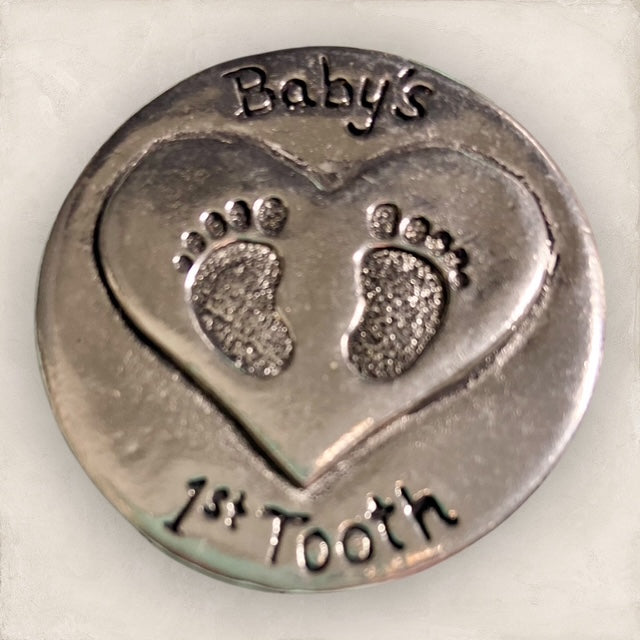 Baby's 1st Tooth Pewter Box