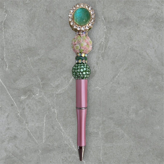 Bauble & Roses Beaded Pen