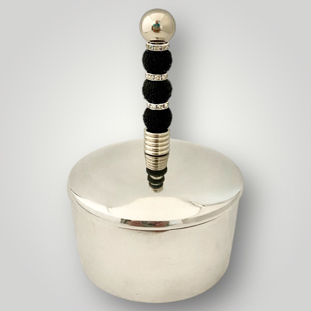 Trinket Bowl with Lid - Beaded - Twilight Treasure