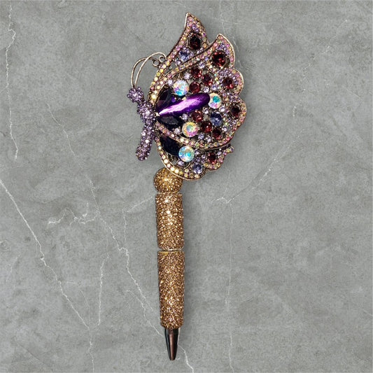 Bejeweled Butterfly Beaded Pen