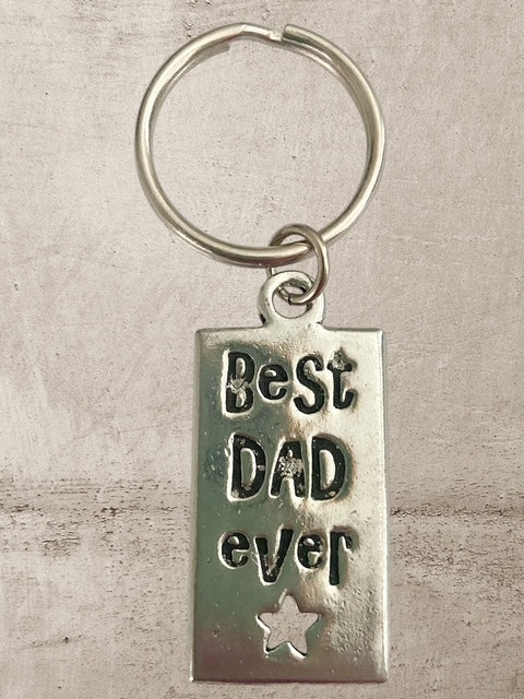 Best DAD ever - Pewter Keychain - KC-334