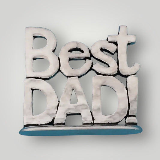 Best Dad Plaque - Pewter - PLT18
