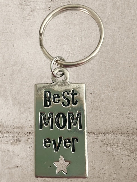 Best MOM ever - Pewter Keychain - KC-333