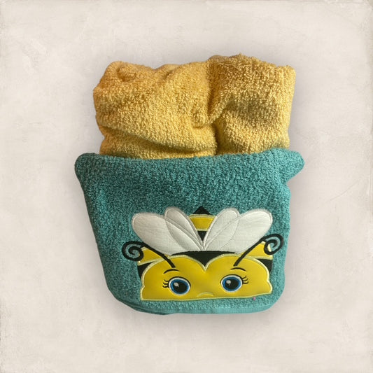 Bumblebee Hooded Towel - Embroidered