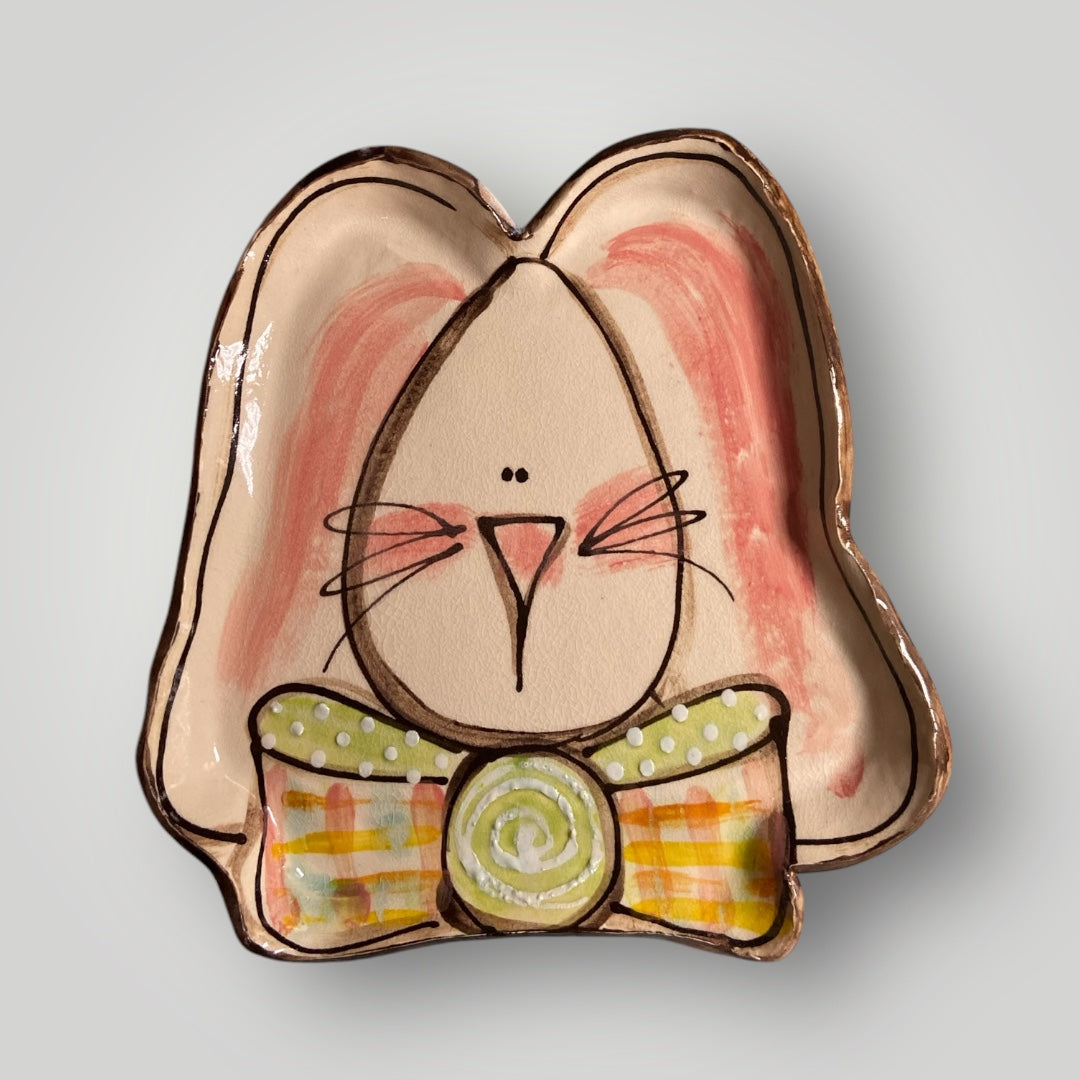 Bunny with Bowtie #I - Heartfelt Traditions Pottery