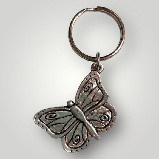 Butterfly Pewter Keychain - KC-509