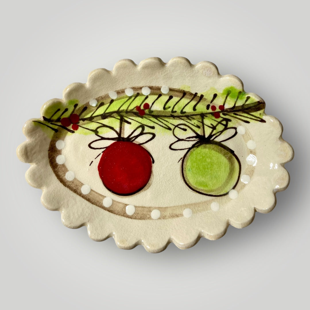 Christmas Soap Dish - Ornaments - Heartfelt Traditions Pottery