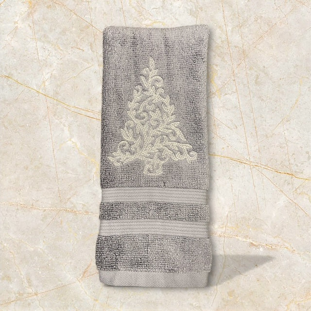Christmas Tree - Embossed/Embroidered Hand Towel