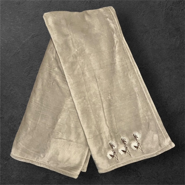 Cotton adult throw blanket