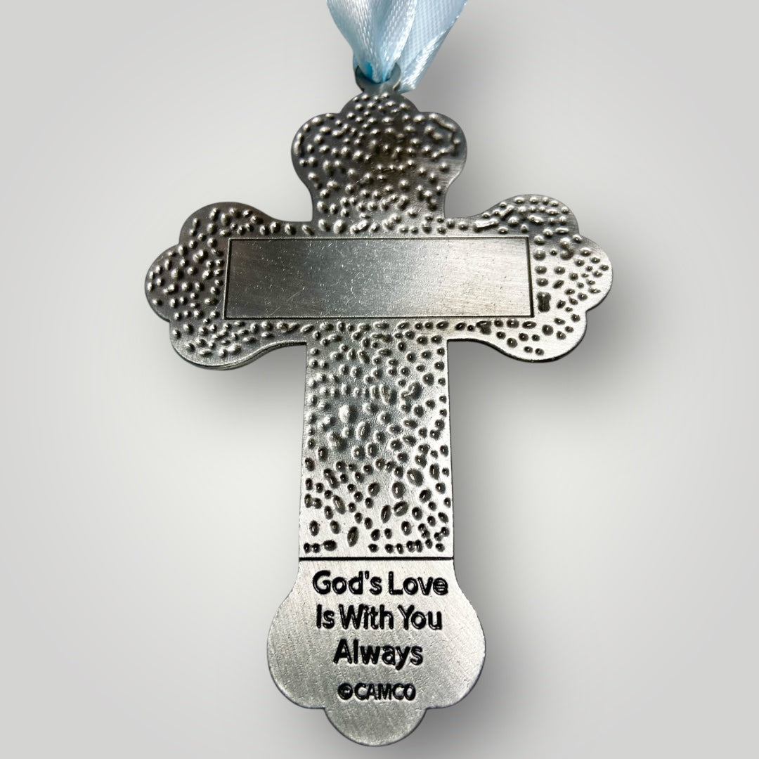 Guardian Angel Crib Cross - Blue Ribbon