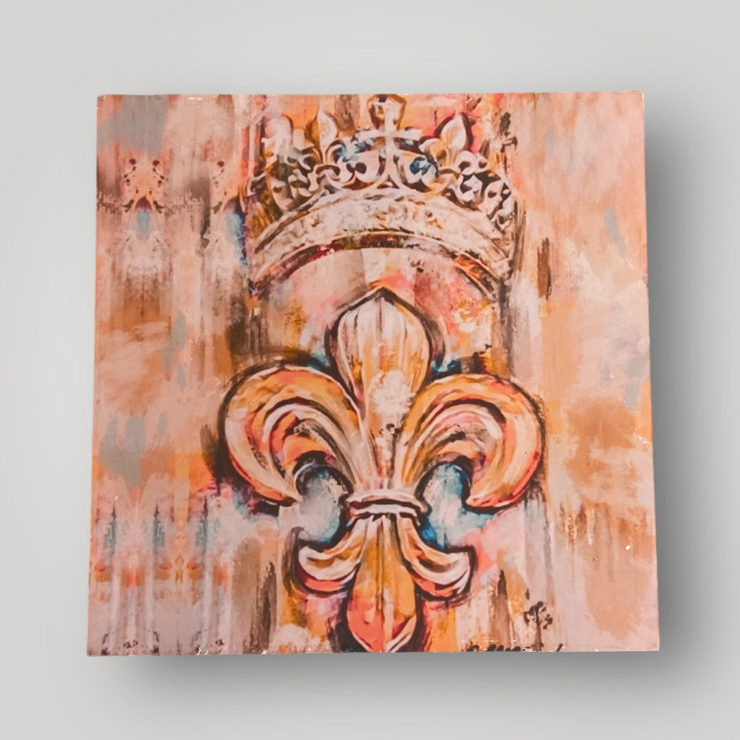 Crowned Fleur de lis - Pappion Artistry