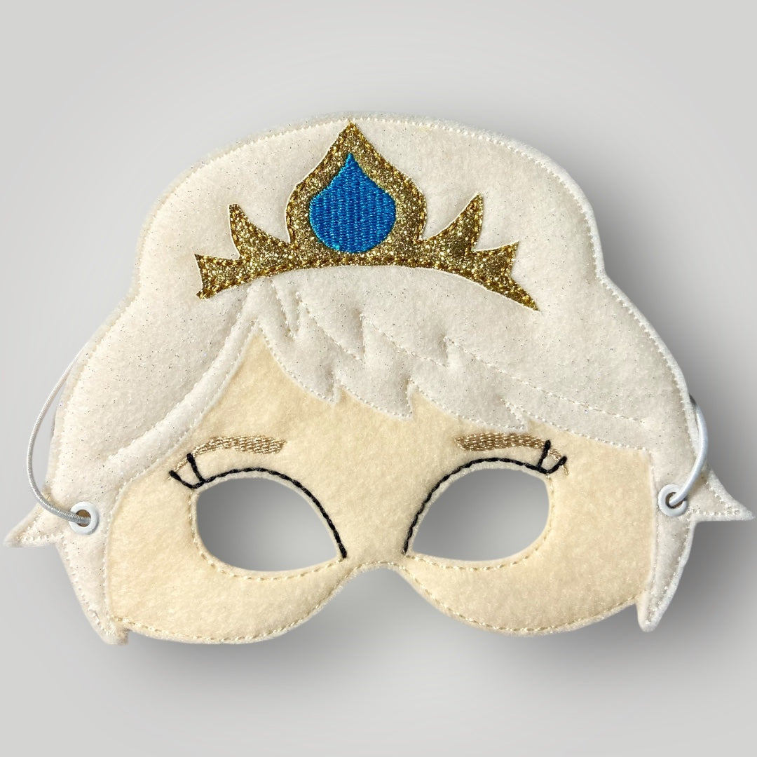 Crowned Ice Princess Mask - Pretend Play