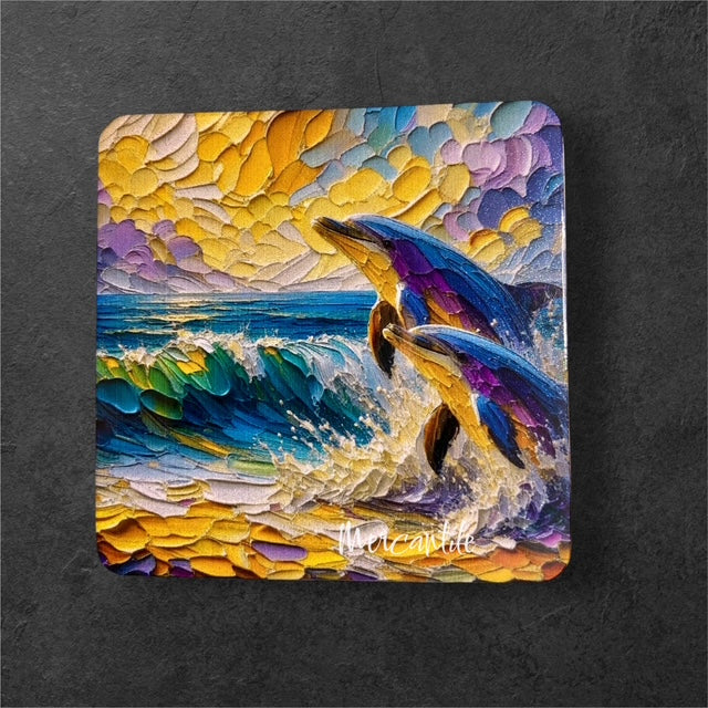 Dolphin duo magnet