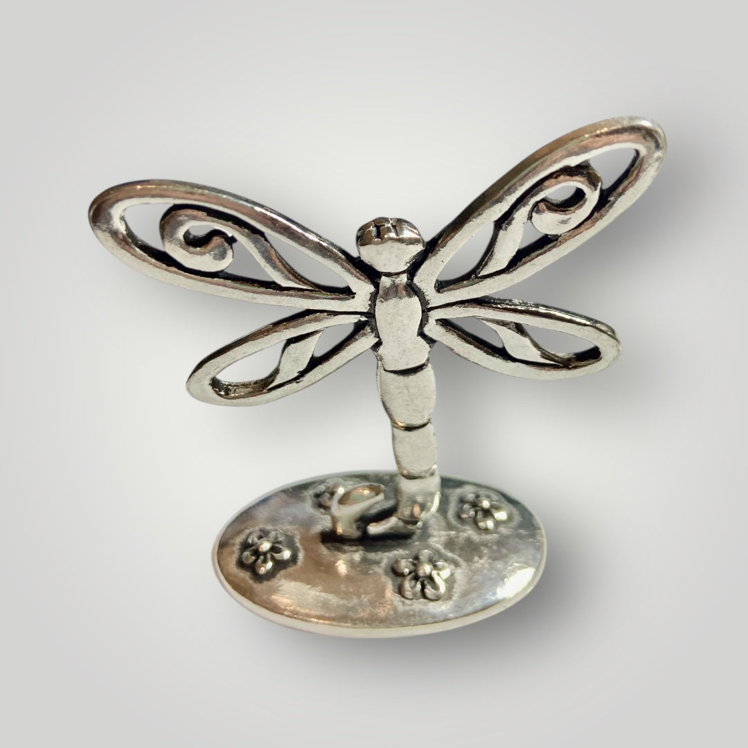 Dragonfly Ring Holder - Pewter - RGH75