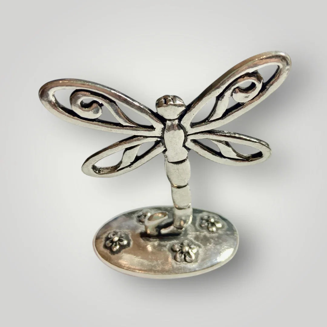Dragonfly Ring Holder - Pewter - RGH75