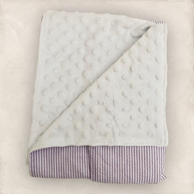 Dream Big Little Boy Minky Blanket - Purple