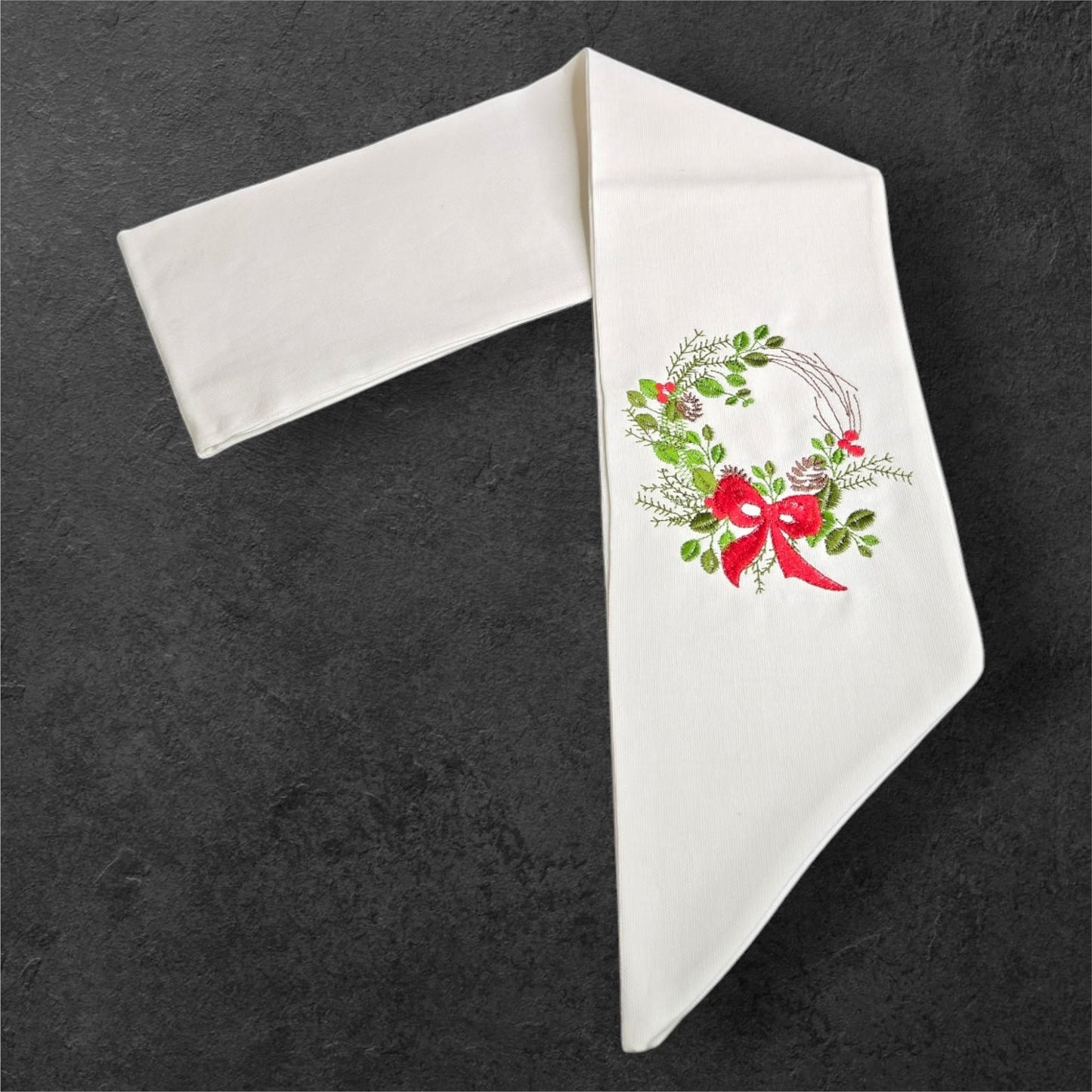 Merry Sprigs wreath sash from The Manor Collection