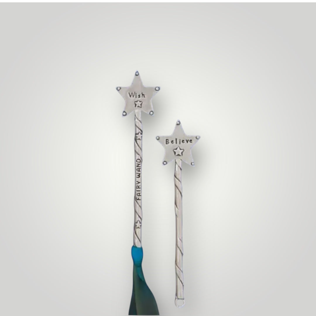 Fairy Wand - Wish & Believe - Pewter - FW1
