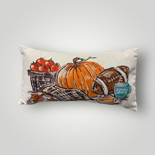 Fall & Football Lumbar Pillow