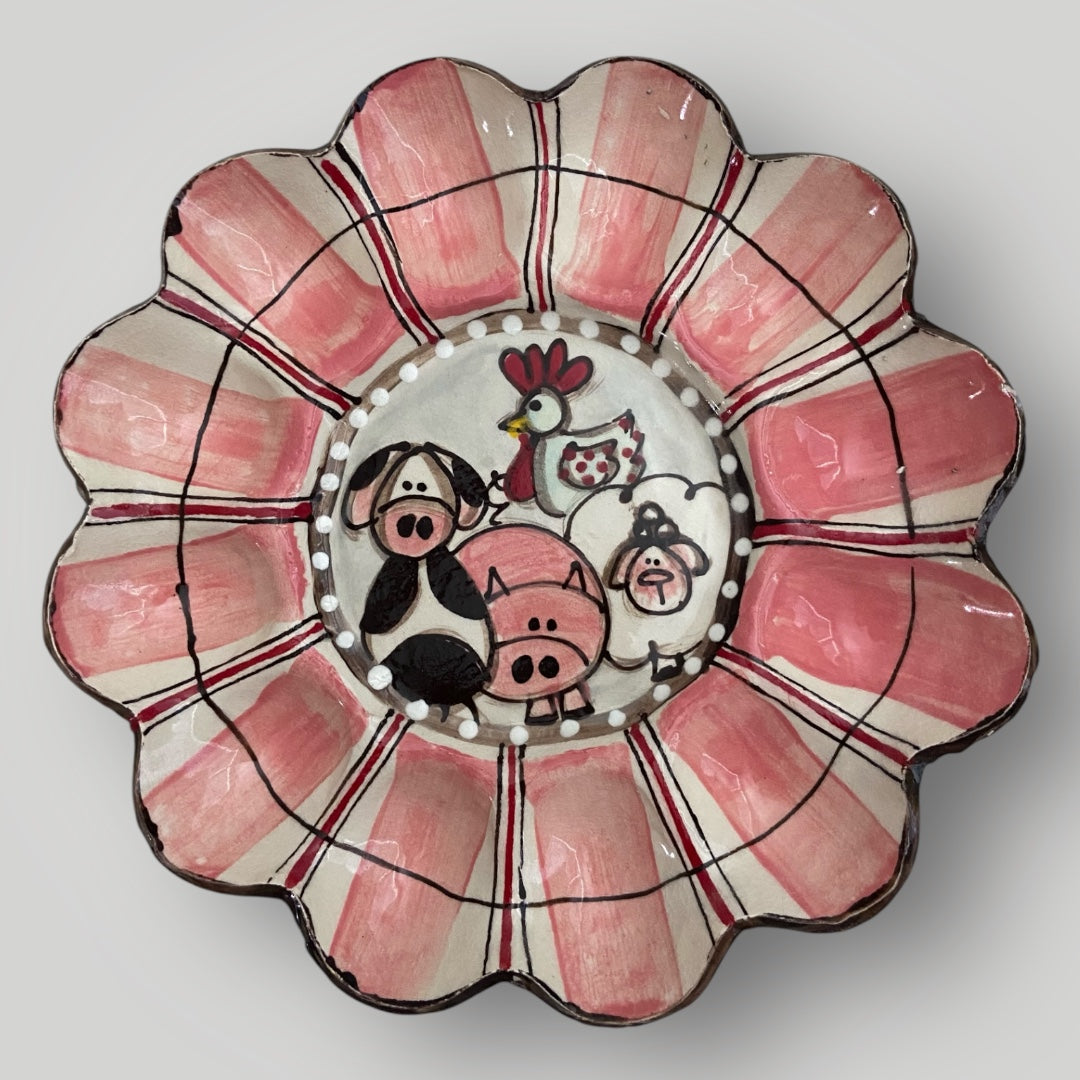 Farmhouse - Egg Tray #2 - Heartfelt Traditions Pottery