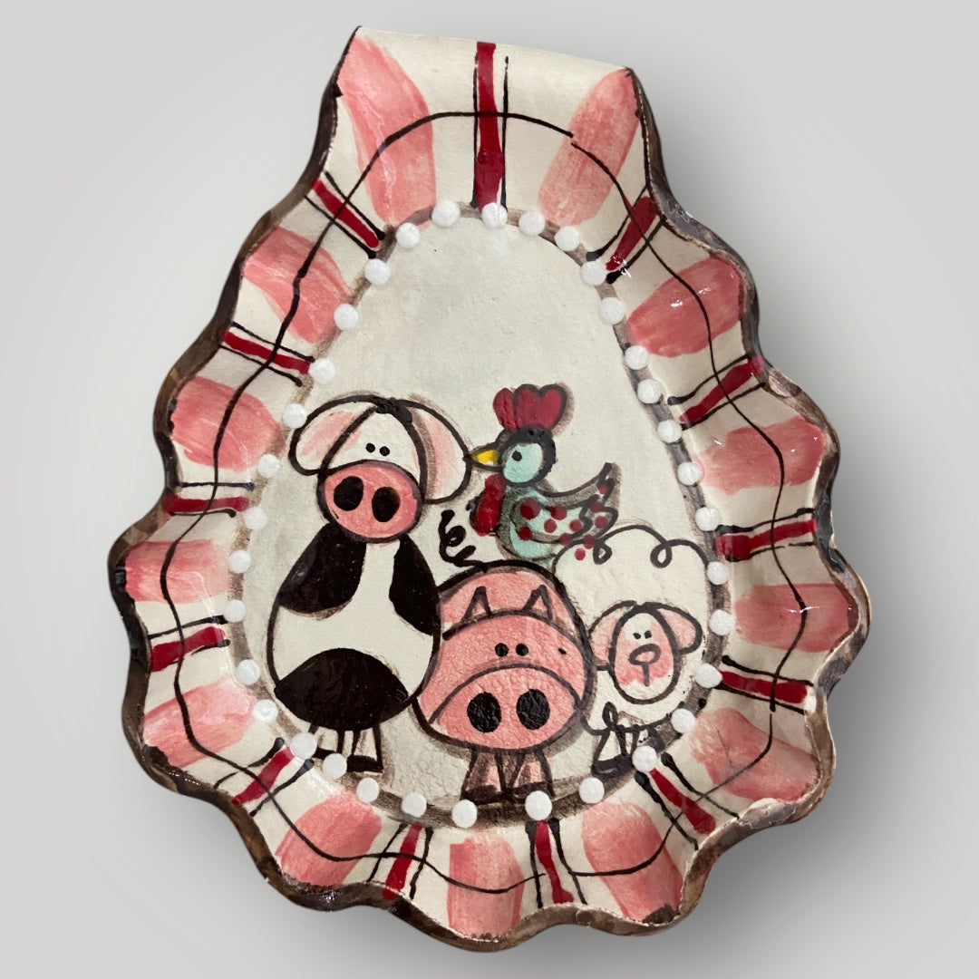 Farmhouse - Spoon Rest #1 - Heartfelt Traditions Pottery