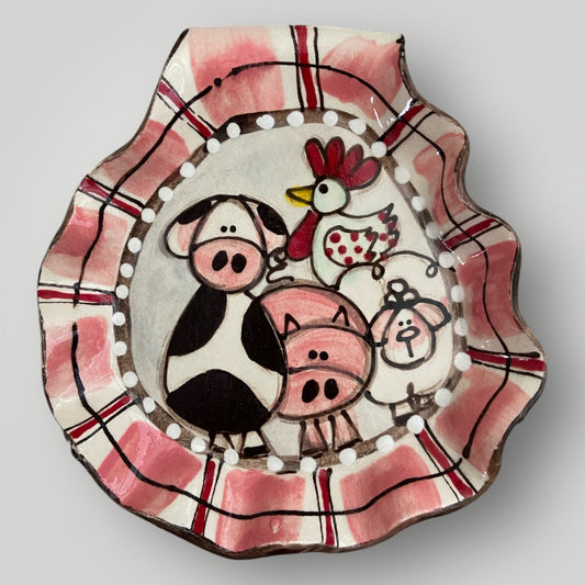 Farmhouse - Spoon Rest #2 - Heartfelt Traditions Pottery