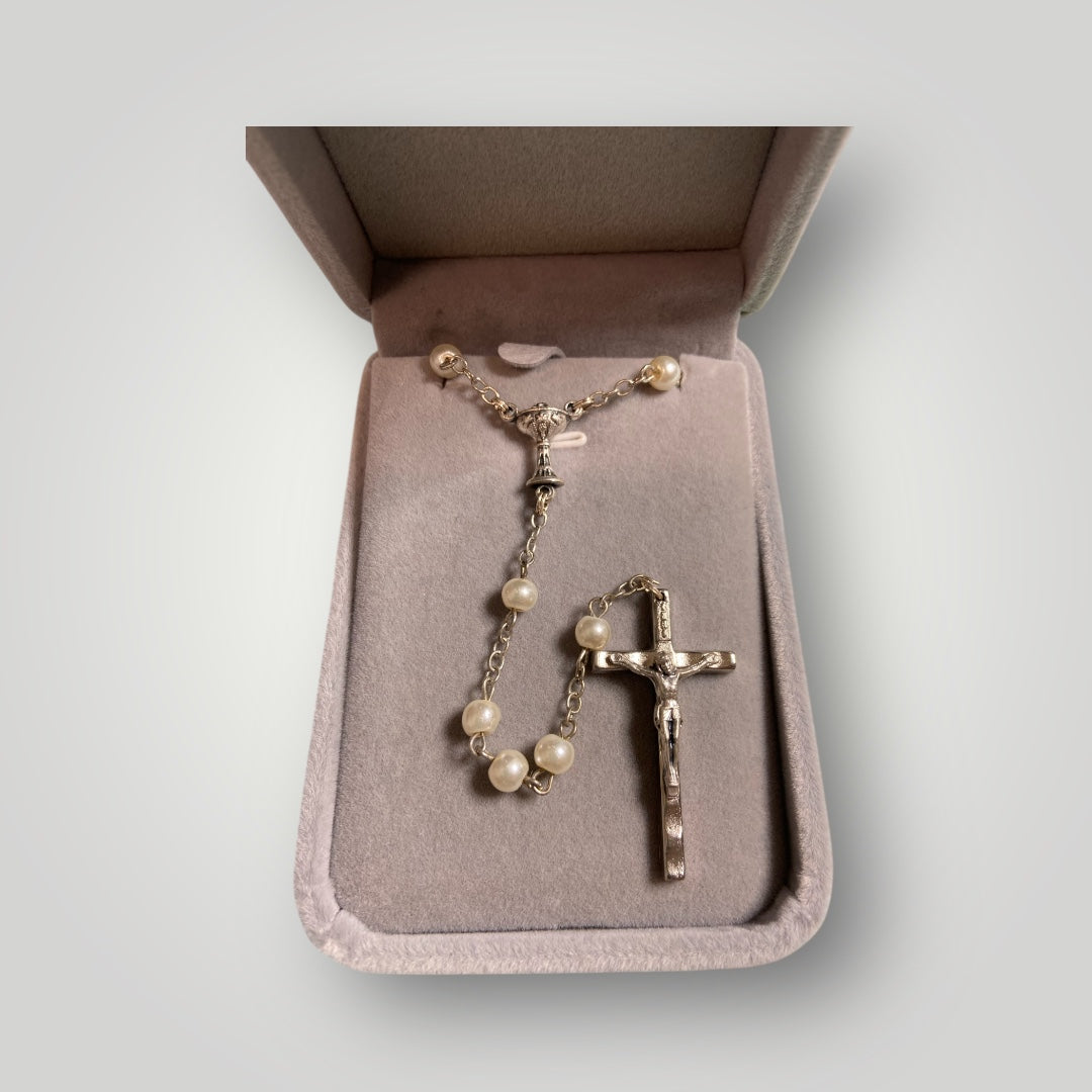 Rosary - First Communion - Pearl