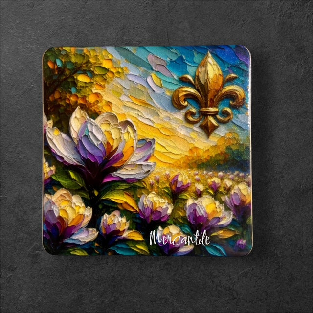 Fleur de lis Among the Magnolias - Magnet