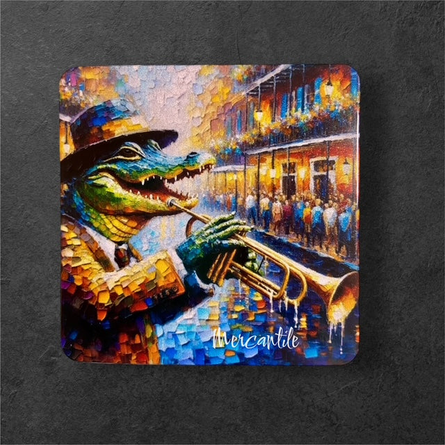Gator Jazz Trumpet Player - Magnet