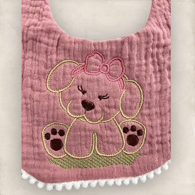 Pom Pom Bib - Girlie Pup
