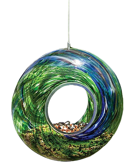 Glass Circle Bird Feeder