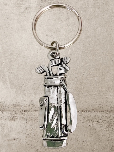 Golf Bag - Pewter Keychain - KC-331