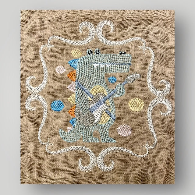 Boho Bib - Gaston the Guitar Playing Gator - Bib