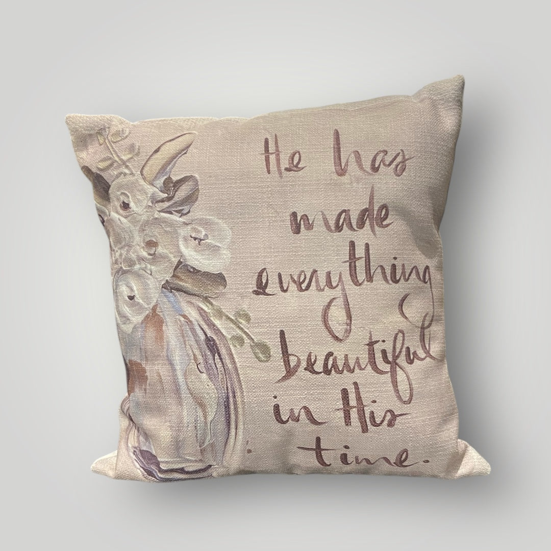 He has made everything beautiful - Throw Pillow