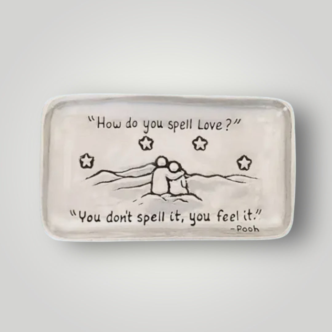 How Do You Spell Love? - Pewter Tray - SMT19