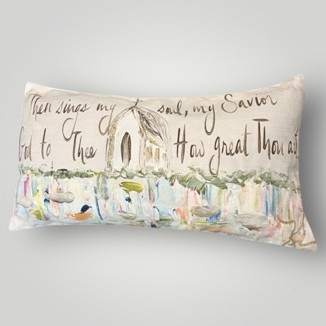 How Great Thou Art Lumbar Pillow