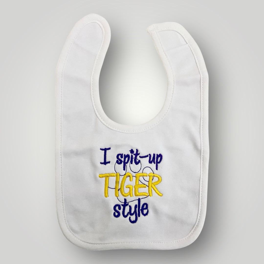 I Spit Up Tiger Style Bib