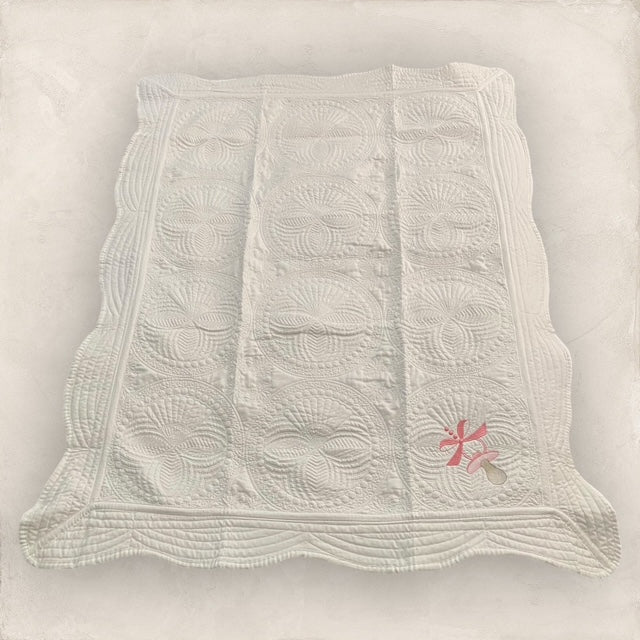 La Tetine Rose Heirloom Quilt Set in Blue - (3 pcs)