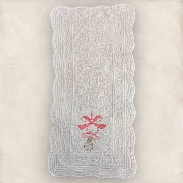 La Tetine Rose Heirloom Quilt Set in Blue - (3 pcs)