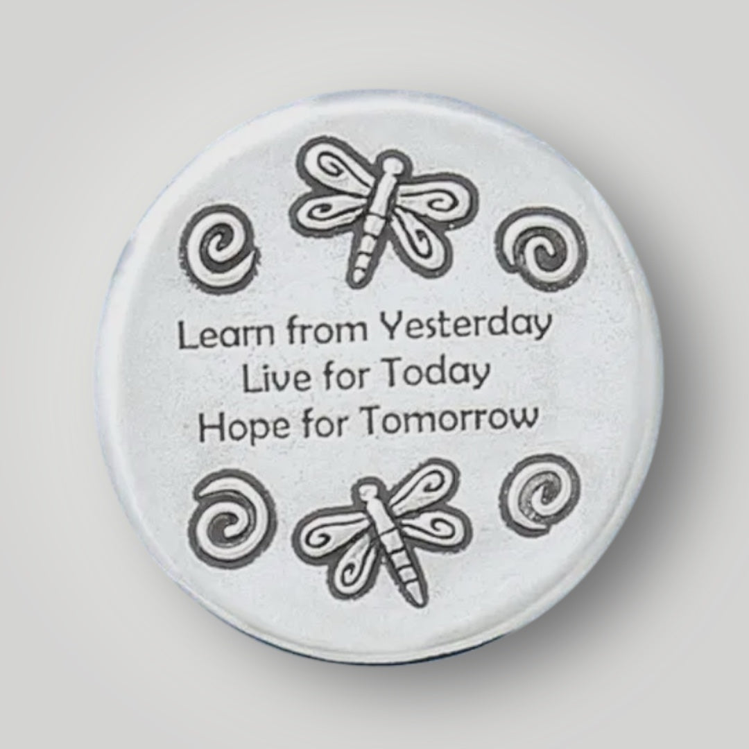 Learn Live Hope Pocket Mirror - Pewter - PM7