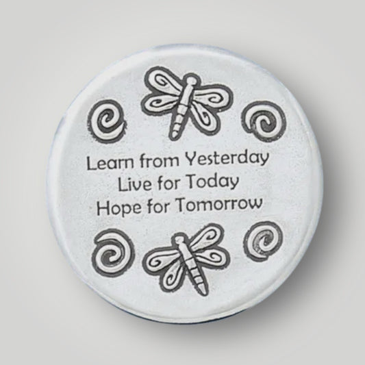 Learn Live Hope Pocket Mirror - Pewter - PM7