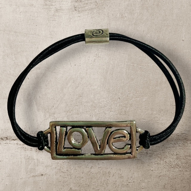 Love Stretch Bracelet - Pewter - EB8