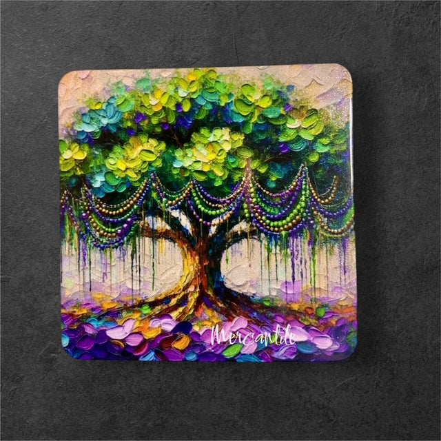 Mardi Gras Tree - Magnet