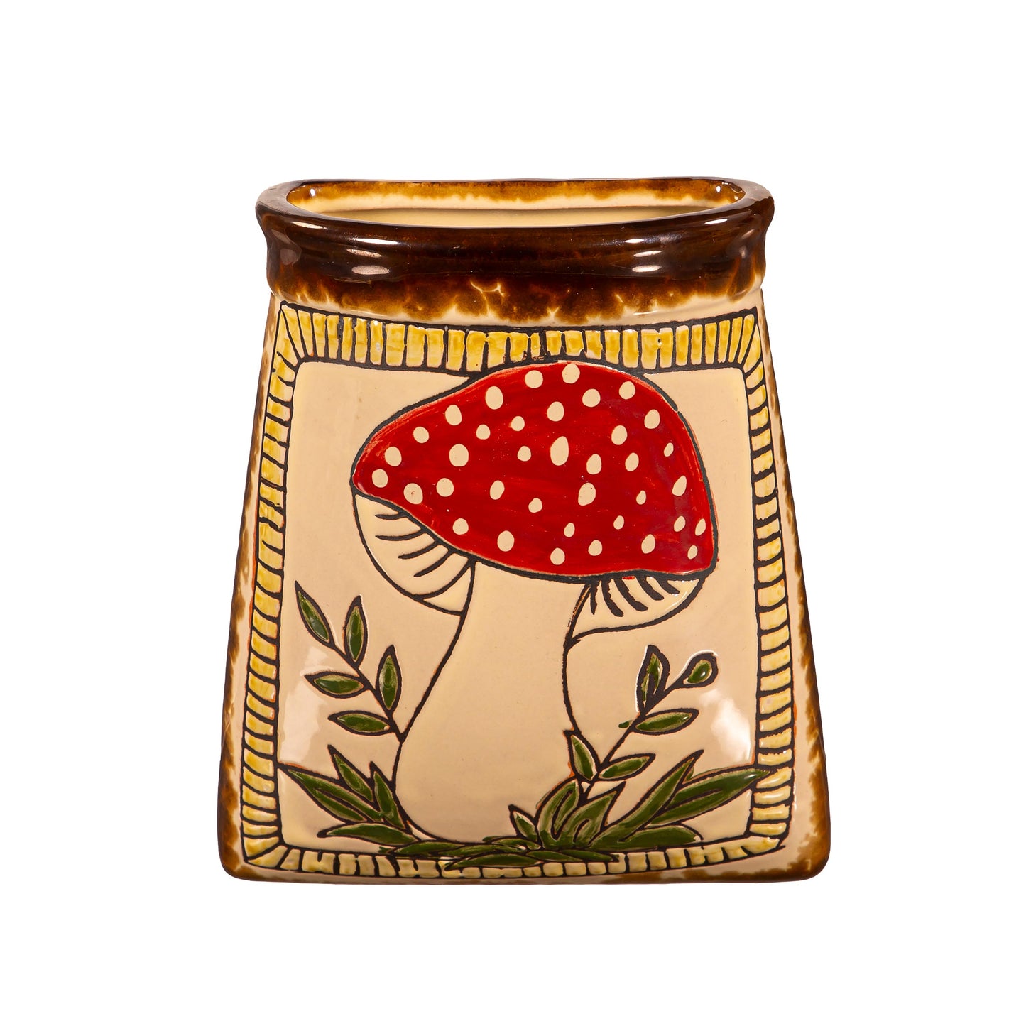 Wall Pocket Planter - Mushroom